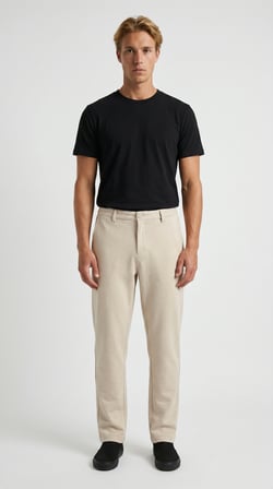 TALGET Kışlık Kalın Slim Fit Kemerli Erkek Pantolon