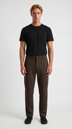 TALGET Kışlık Kalın Slim Fit Kemerli Erkek Pantolon
