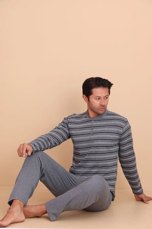 Hunt Regular Erkek Uzun Kol Pijama Takımı