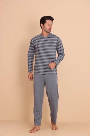 Hunt Regular Erkek Uzun Kol Pijama Takımı