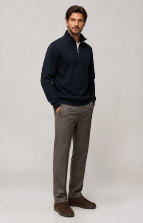 Runi Basic Regular Fit Pamuklu Kışlık Sweatshirt Siyah