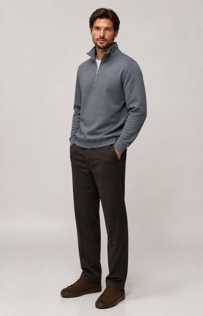 Runi Basic Regular Fit Pamuklu Kışlık Sweatshirt Antrasit