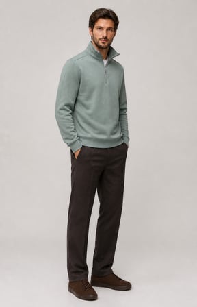 Runi Basic Regular Fit Pamuklu Kışlık Sweatshirt Mint