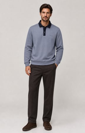 Snap Erkek Regular Fit Düğmeli Kışlık Sweatshirt Antrasit