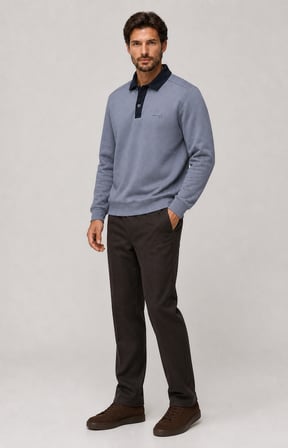 Snap Erkek Regular Fit Düğmeli Kışlık Sweatshirt Antrasit