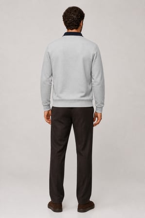 Snap Erkek Regular Fit Düğmeli Kışlık Sweatshirt Gri