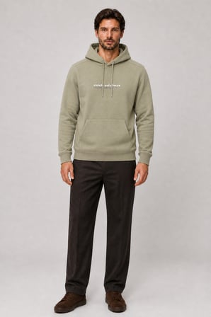 Consume Erkek Regular Fit Kapüşonlu Sweatshirt Çağla
