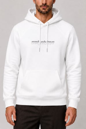 Consume Erkek Regular Fit Kapüşonlu Sweatshirt Beyaz