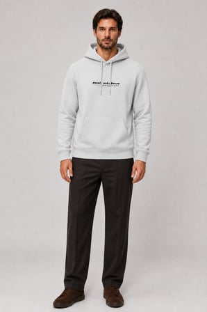 Consume Erkek Regular Fit Kapüşonlu Sweatshirt Gri