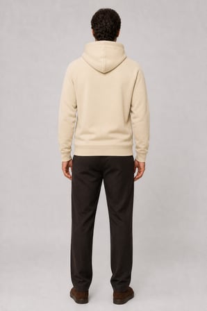 Consume Erkek Regular Fit Kapüşonlu Sweatshirt Bej