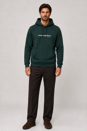 Consume Erkek Regular Fit Kapüşonlu Sweatshirt Nefti