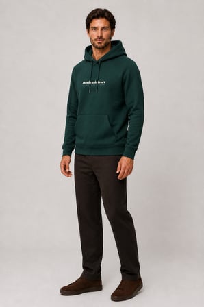 Consume Erkek Regular Fit Kapüşonlu Sweatshirt Nefti