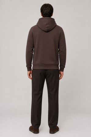 Consume Erkek Regular Fit Kapüşonlu Sweatshirt Kahve