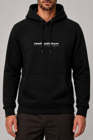 Consume Erkek Regular Fit Kapüşonlu Sweatshirt Siyah
