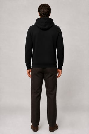 Consume Erkek Regular Fit Kapüşonlu Sweatshirt Siyah