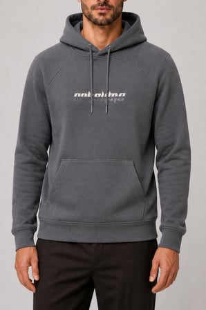 Consume Erkek Regular Fit Kapüşonlu Sweatshirt Antrasit