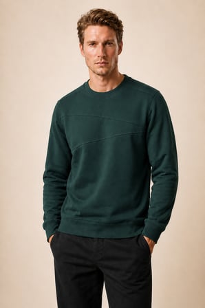 lines regular fit kışlık sweatshirt nefti