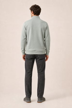Knel Regular Fit Kışlık Yeni Sezon Erkek Sweatshirt Mint