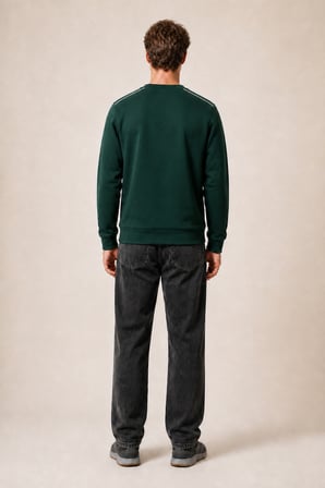 Respect Bisiklet Yaka Regular Fit Kışlık Sweatshirt Nefti