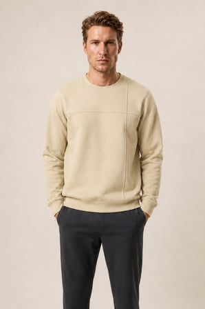 Benko Regular Fit Kışlık Sweatshirt Yeni Sezon Bej