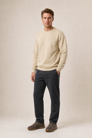 Benko Regular Fit Kışlık Sweatshirt Yeni Sezon Bej