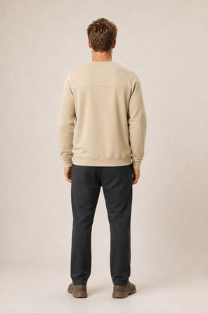 Benko Regular Fit Kışlık Sweatshirt Yeni Sezon Bej