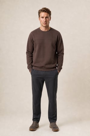 Benko Regular Fit Kışlık Sweatshirt Yeni Sezon Kahve