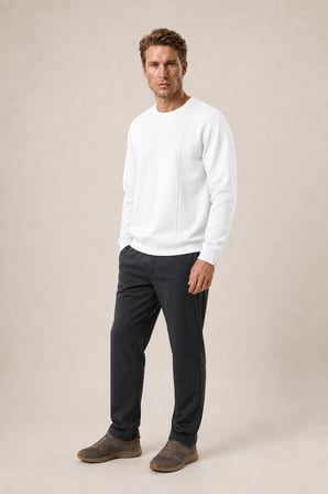Benko Regular Fit Kışlık Sweatshirt Yeni Sezon Beyaz