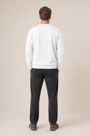 Benko Regular Fit Kışlık Sweatshirt Yeni Sezon Beyaz