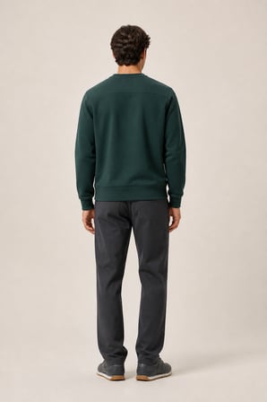 Takes Bisiklet Yaka Kışlık Regular Fit Sweatshirt Nefti