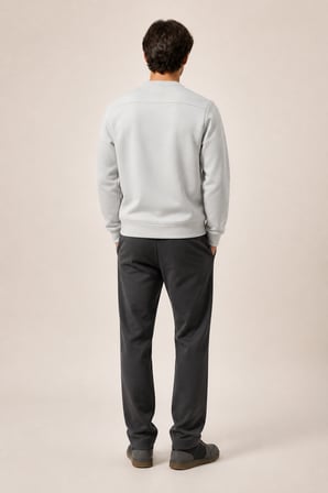 Takes Bisiklet Yaka Kışlık Regular Fit Sweatshirt Gri