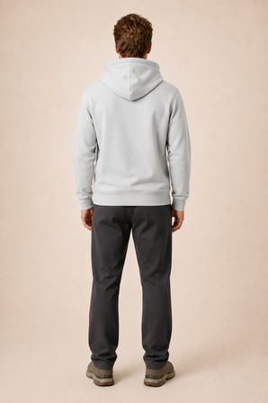 Thenk Yeni Sezon Erkek Regular Fit Kapüşonlu Sweatshirt Gri