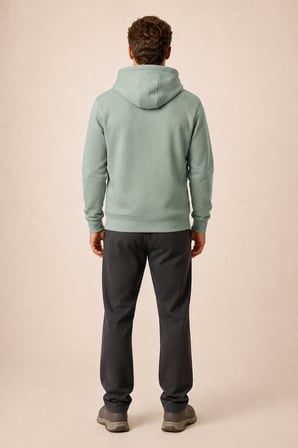 Thenk Yeni Sezon Erkek Regular Fit Kapüşonlu Sweatshirt Mint