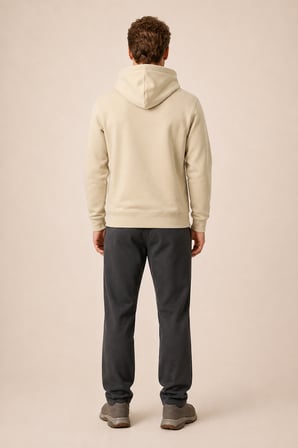 Thenk Yeni Sezon Erkek Regular Fit Kapüşonlu Sweatshirt Bej