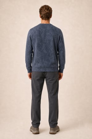 Continu Erkek Kışlık Regular Fit Kışlık Bisiklet Yaka Sweatshirt Füme