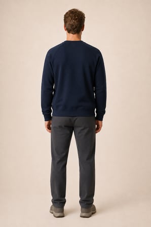 Forever Yeni Sezon Erkek Regular Fit Pamuklu Sweatshirt Lacivert