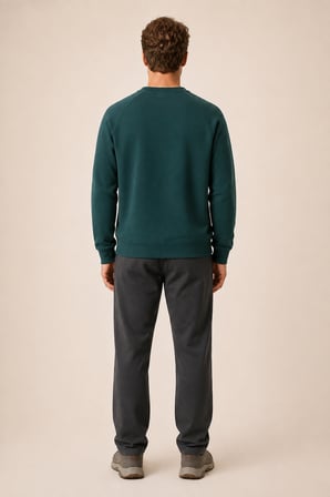 Forever Yeni Sezon Erkek Regular Fit Pamuklu Sweatshirt Nefti