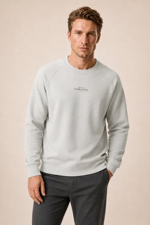 Forever Yeni Sezon Erkek Regular Fit Pamuklu Sweatshirt