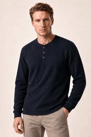 Bron Erkek Yeni Sezon Oversize Düğmeli Sweatshirt Siyah