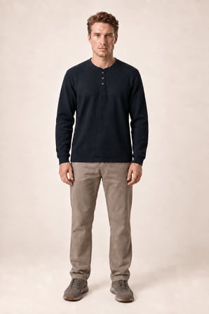 Bron Erkek Yeni Sezon Oversize Düğmeli Sweatshirt Siyah