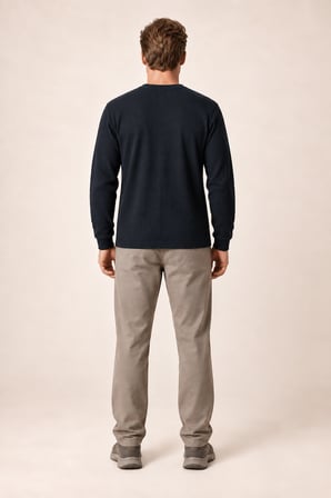 Bron Erkek Yeni Sezon Oversize Düğmeli Sweatshirt Siyah