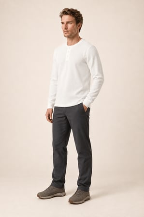 Bron Erkek Yeni Sezon Oversize Düğmeli Sweatshirt Beyaz
