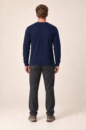 Bron Erkek Yeni Sezon Oversize Düğmeli Sweatshirt Lacivert