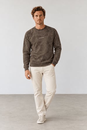 Yeni Sezon Filow Erkek İki İplik Regular Fit Sweatshirt