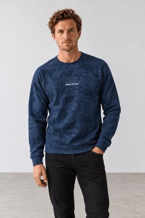 Yeni Sezon Filow Erkek İki İplik Regular Fit Sweatshirt