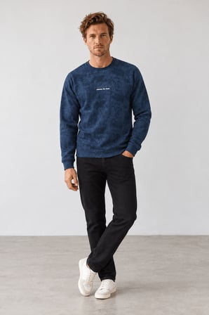 Yeni Sezon Filow Erkek İki İplik Regular Fit Sweatshirt