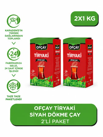 Ofçay Tiryakisine Dökme Siyah Çay, 1000 Gr x2