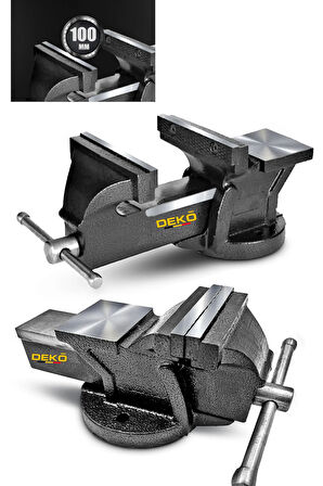 100mm 4" Sabit Tabanlı Özel Alaşım Paslanmaz Çelik Sabit Tezgah Masa Mengenesi Örslü