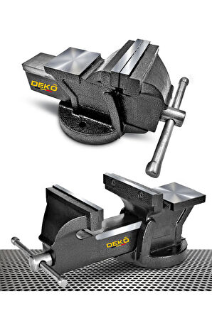 Yerli Üretim 80mm 3" Sabit Tabanlı Özel Alaşım Paslanmaz Çelik Sabit Tezgah Masa Mengenesi Örslü