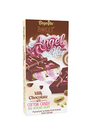 Beyoglu Angel Hair Pişmaniye Ve Antep Fıstık Dolgulu Sütlü Çikolata 170 Gr.